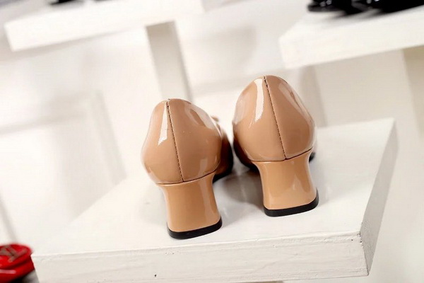 LV Shallow mouth Block heel Shoes Women--026